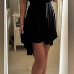 Fendi LOGO FF WRAP LOOK BELTED DRESS BLACK SIZE M or L. HIGH LOW NEVER WORN Photo 4