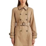 Ralph Lauren Copied - New Womens Lauren Repellent Belted Trench Coat, size XL Photo 2