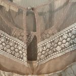 Ryu  velvet burnout & lace long sleeve mini dress Photo 12