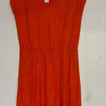 Old Navy  Vibrant Orange Midi Dress Photo 0