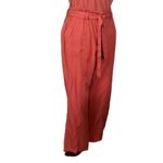 Sanctuary New Ankle Pants Paperbag Waist Drape Fit Tencel Rust Women’s Size XXL Photo 2