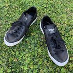 Adidas Black Leather Court Vantage Mesh Sneakers Photo 1