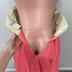 Christina Wu Bridesmaid Dress Style 22725 Size 4 Gold Sequin with Coral Tulle Photo 7