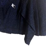 Hill House Blair Wool Navy Metallic Tweed Pleated Mini Skirt Size Small Photo 7