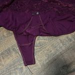 Torrid  Lace Corset Seamed Lace-Up Bodysuit Purple‎ Size 5X NWT Photo 7