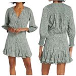 Veronica Beard Veronica‎ Beard Desio V-Neck Mini Dress Forest Green Multi Womens Size 10 NEW Photo 1