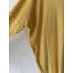 Dreamers  Womens BASIC Yellow Hi-Low V-NECK Long Sleeve Front Seam SWEATER Sz M/L Photo 6