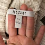 Derek Lam  Cream, Black, and Green Striped Turtleneck Sweater Size M Photo 5