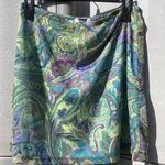 Vintage Y2K Boxx Gear Ruffle Mini Skirt Green Blue Design Size XL made i… Photo 5