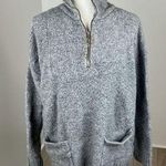 Entro Grey Quarter Zip Pullover Size Large Photo 0