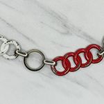 Vintage Red White Blue Chain Link Belt XS/Small (S) ✨ Photo 5