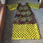 African 2 Piece Dress Set (Fits Up To SIZE 14) Yellow Photo 1