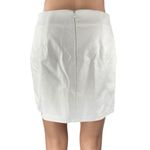 superdown White Coaret Faux Leather High Waist Slit Mini Straight Pencil Skirt S Photo 2