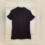 Michael Kors Navy Polo Shirt with Gold Zipper. Size Photo 1