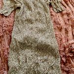 Blush floral print smocked mini dress size large Photo 3