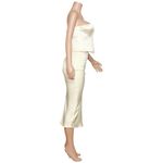 Lovers + Friends  Gianne Satin Skirt, Ivory, XS Photo 10