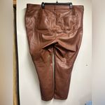 Torrid Perfect Skinny Faux Leather Mid Rise Pant in Root beer size 22R women Photo 7