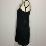 Lulus NWT  X-Small Black Scalloped Halter Dress Photo 3