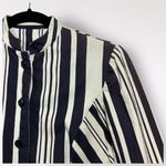 VTG 70s Eleanor Brenner ILGWU Dress Jacket 2 Piece 3/4 Striped Belt Posh Preppy Black Size 6 Photo 3