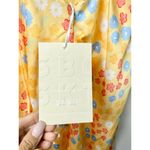 NWT SABO Danelli Off Shoulder Open Back Maxi Dress Azalea Tropical Womens Size S Yellow Photo 4