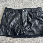 Urban Outfitters  Mini Black Leather Skirt Photo 0