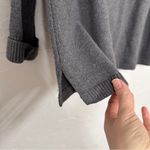 Talbots  Grey Mock Neck Pearl Beaded Neckline Sweater Womens M Preppy Classic Photo 1