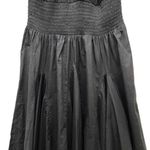 Laurie Felt Black Cap Sleeve Retro Midi Cotton Peasant Dress Women’s Size XXS Photo 5