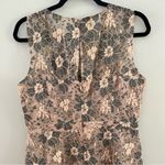 Adrianna Papell  lace dress w/crystal brooch.Dusty pink w gray/black,peephole S14 Photo 7