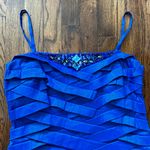 KM Collections by Milla Bell Cocktail Dress 12 Blue Photo 1