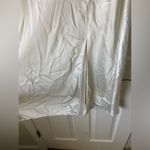 BHLDN  halter neck satin dress with slit white size M Photo 5