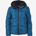 Reebok Women's Peacock Sherpa Hood Puffer Jacket Size: Medium NWT Photo 0