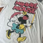 Disney NWT  Minnie Mouse Old School Graphic T-Shirt small off white Photo 1