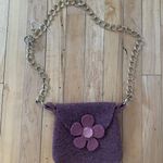 Y2K Felted Handbag Purple Photo 0