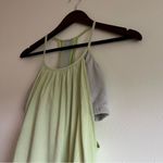 Lululemon | Women’s Athletic Layered No Limits Tank in Light Green Print Size 8 Photo 2