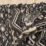 American Eagle  Geometric Paperbag Shorts; Black And White Photo 6