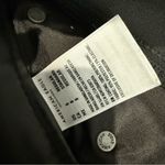 American Eagle NWOT  Stretch Super High Rise Flare Vegan Leather Black 4843 Sz 8‎ Photo 4