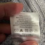 Simply Southern  Lilac Grey Cable Knit Fringe Sweater Size Large Photo 5