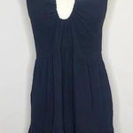 Anthropologie Charlie Holiday Dress Womens Tiered Priscilla Maxi Black Boho Photo 0