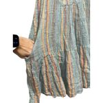 Free People One Maia Wrap Dress Women's Size Small Gauzy Striped Flowy #K13-1 Photo 3