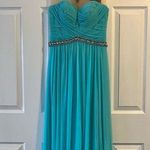 Sherri Hill NWT Teal  Gown Size 2 Photo 0