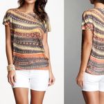 Go Couture Crew Neck Printed Tee NWOT‎ Photo 4