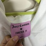 Juicy Couture Forever 21 x White Full Zip Track Hooded Jacket Sz L Photo 5