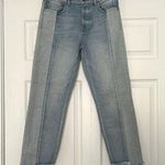 Pistola  Charlie High Rise Straight Leg Two Tone Light Blue Jeans Size 27 Photo 0