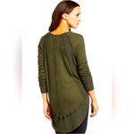 Free People  We the Free Catalina Thermal Knit Top in Dark Military Green Size S Photo 1