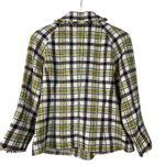 Pendleton Plaid Peacoat Women's Wool Blend Jacket Lined Yellow Burgundy Check Photo 5