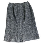 Jil Sander  Gray Cashmere Tweed Wool Blend Knee length skirt 4 Photo 0