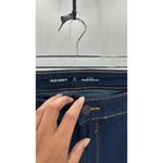 Old Navy mid rise kicker bootcut dark wash business casual jean size 16 Tall Photo 4