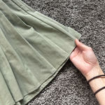 T.J.Maxx Sage Pleated Mini Skirt Green Size XS Photo 1