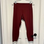 Lululemon Align Pant 25" Red Merlot Size 14 Cropped Leggings Wine Burgundy Photo 1