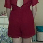 Charlotte Russe Red Romper Photo 1